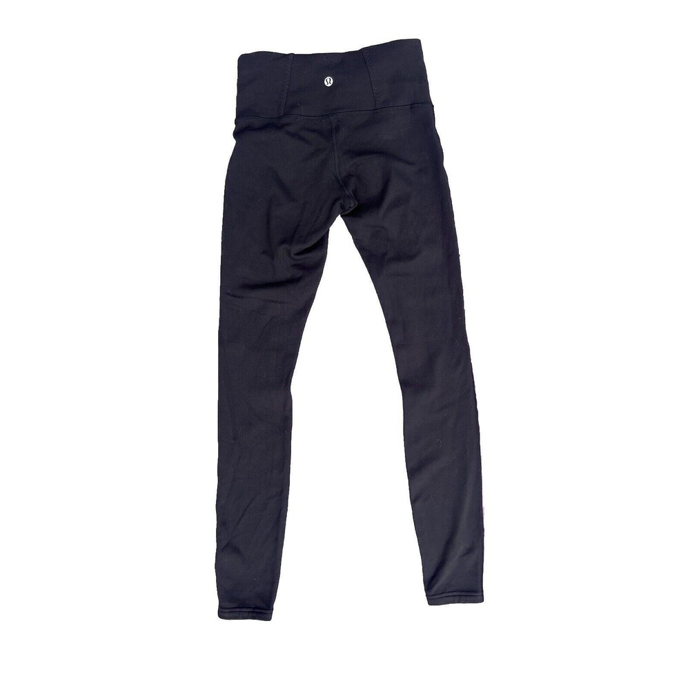 Lululemon Leggings Womens 4 Black Ankle Length Yoga Athletic Casual Bottoms